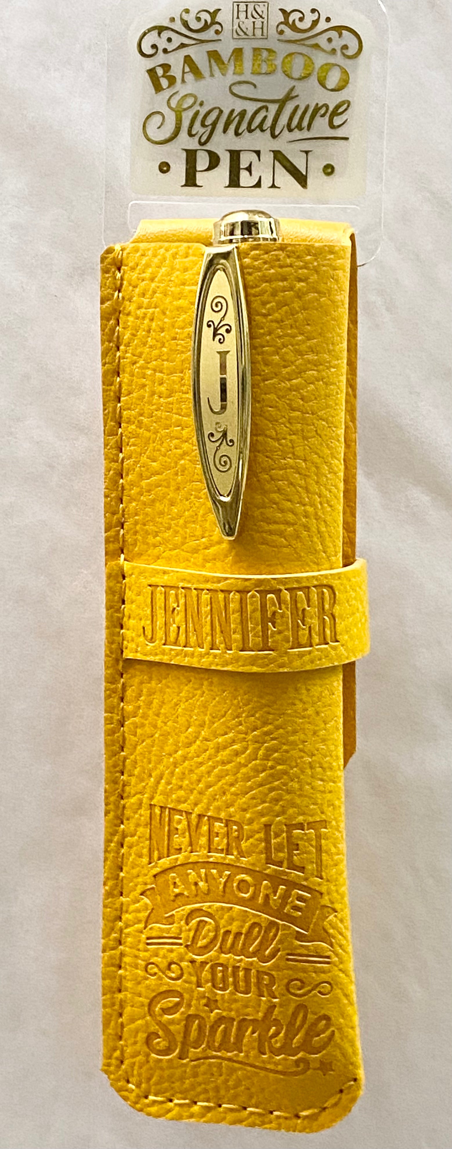 Jennifer Bamboo Name Pen