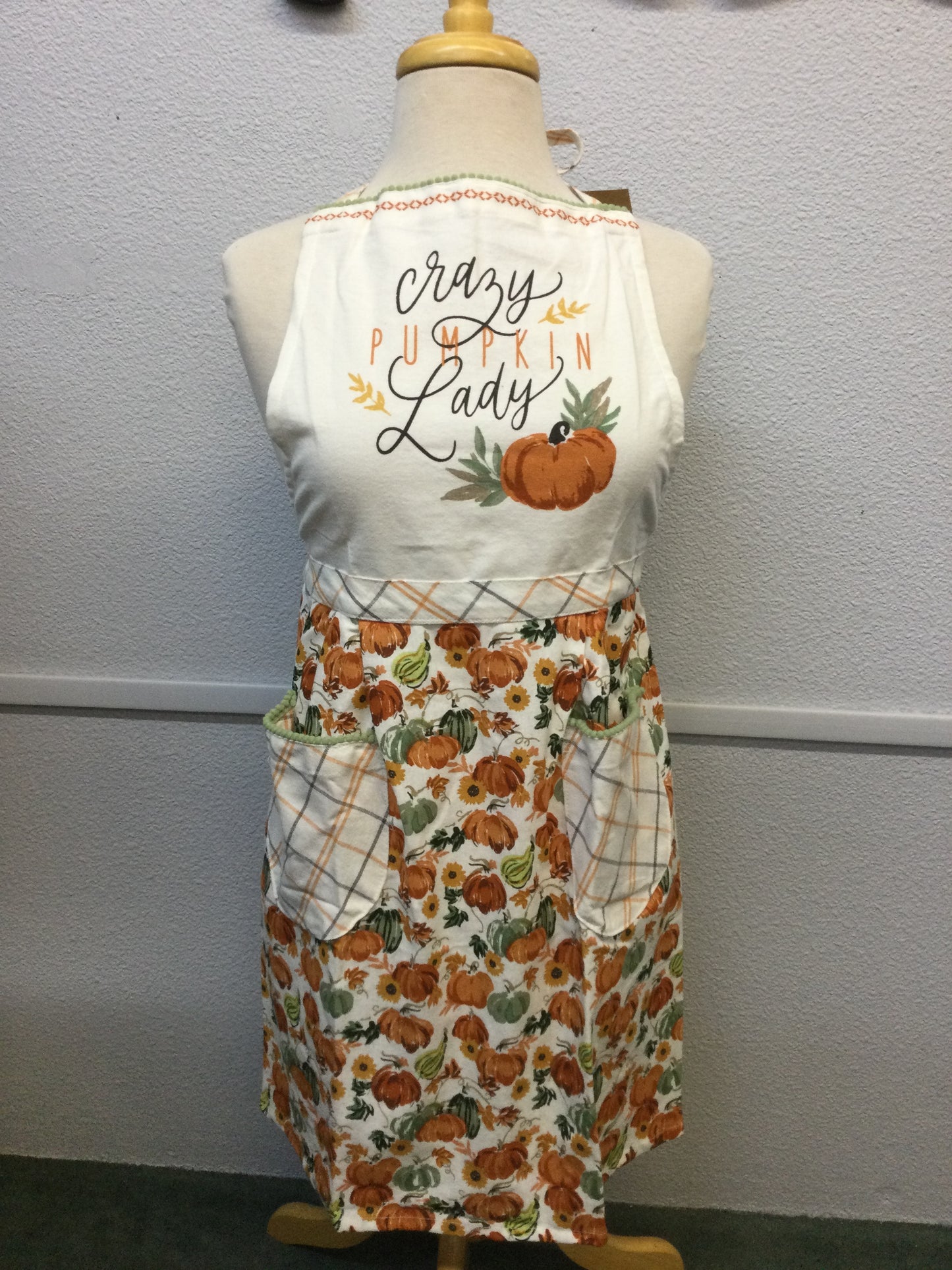 Crazy Pumpkin Lady Apron