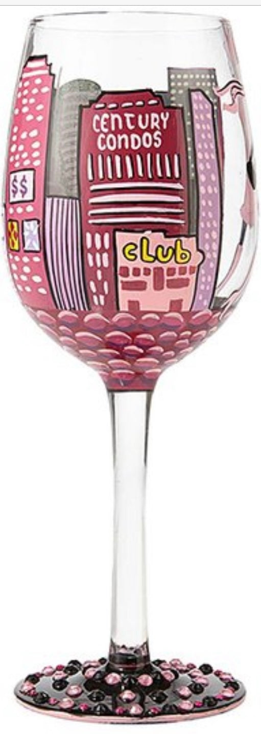 “City Life” Lolita Wine Glass