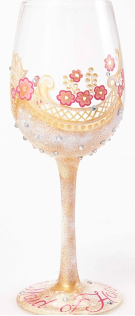 “Maid of Honor” Lolita Wine Glass