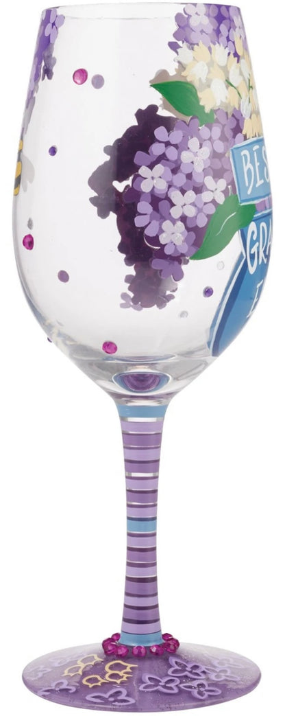 “Best Grandma Ever” Lolita Wine Glass