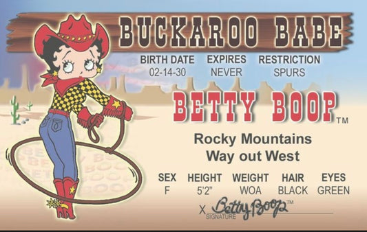 Betty Boop Cowgirl ID