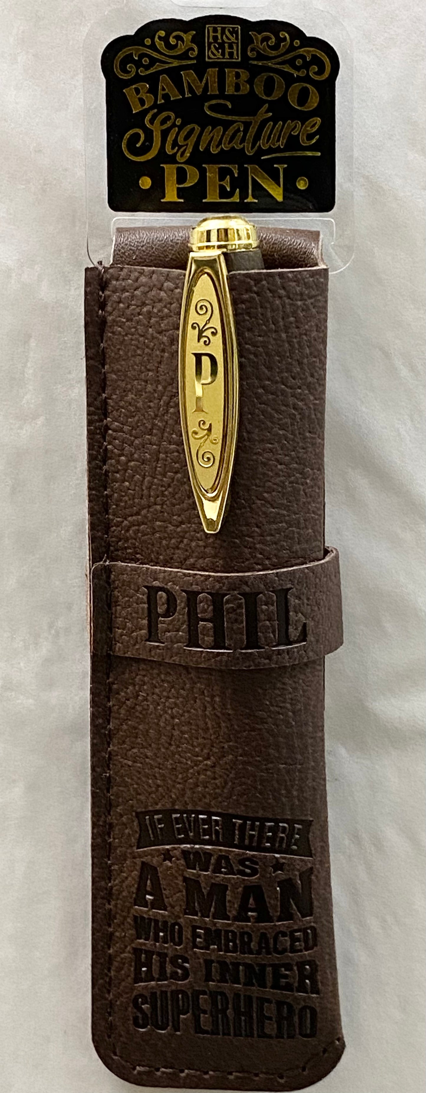 “Phil” Bamboo Name Pen