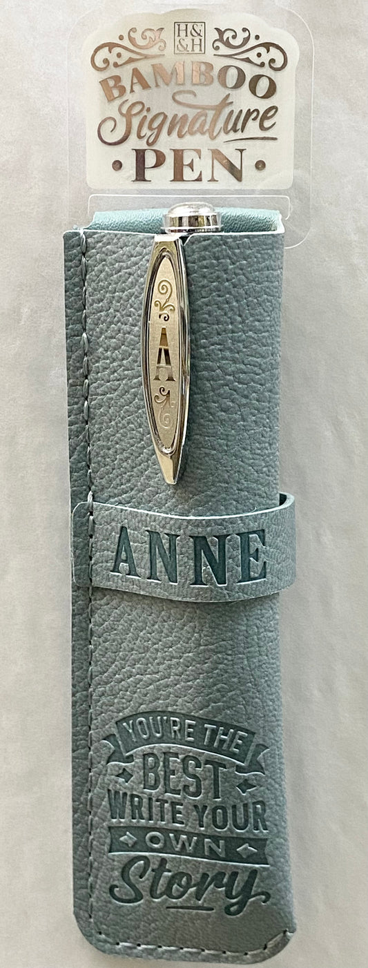 “Anne” Bamboo Name Pen