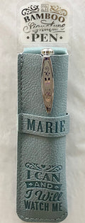 Marie Bamboo Name Pen