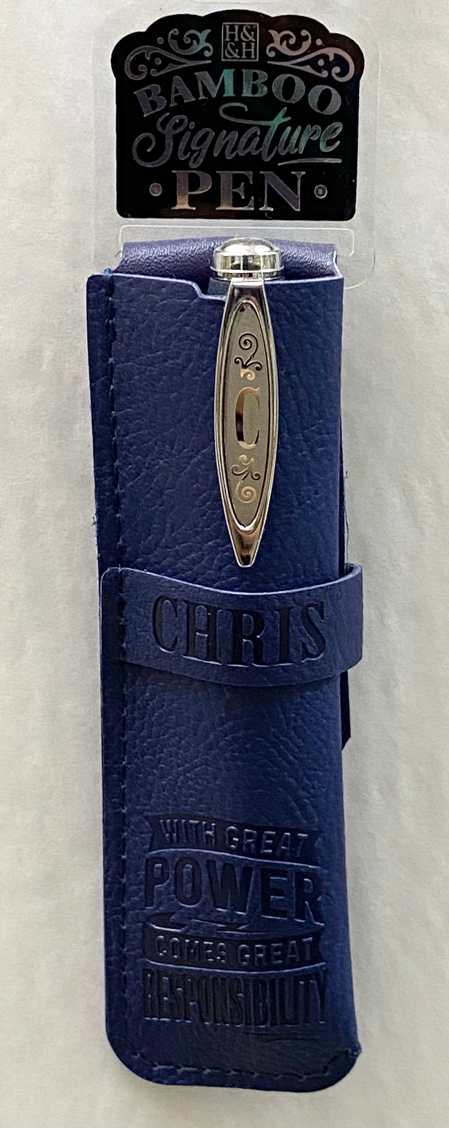 Chris Bamboo Name Pen