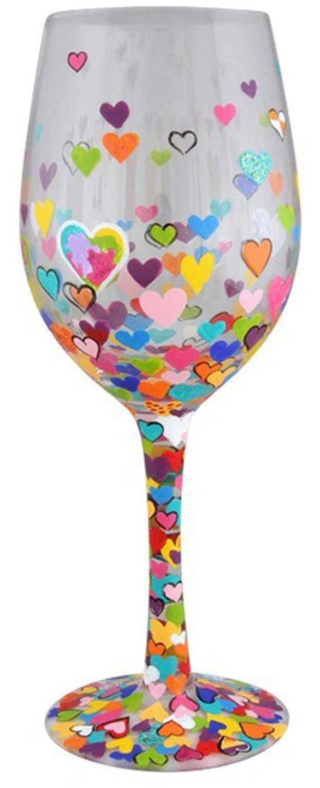 “Hearts-A-Million” Lolita Wine Glass