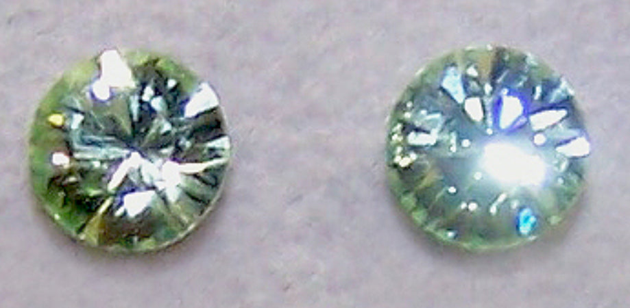 August Peridot Diamond Cut Earrings