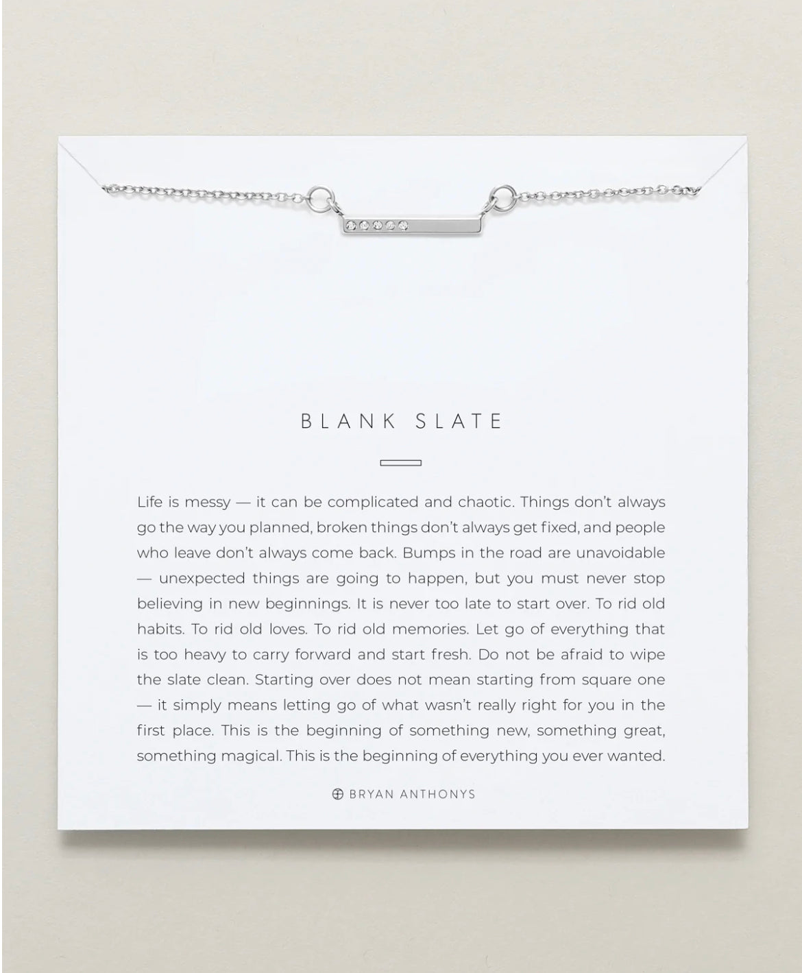 Blank Slate Bryan Anthony's Necklace