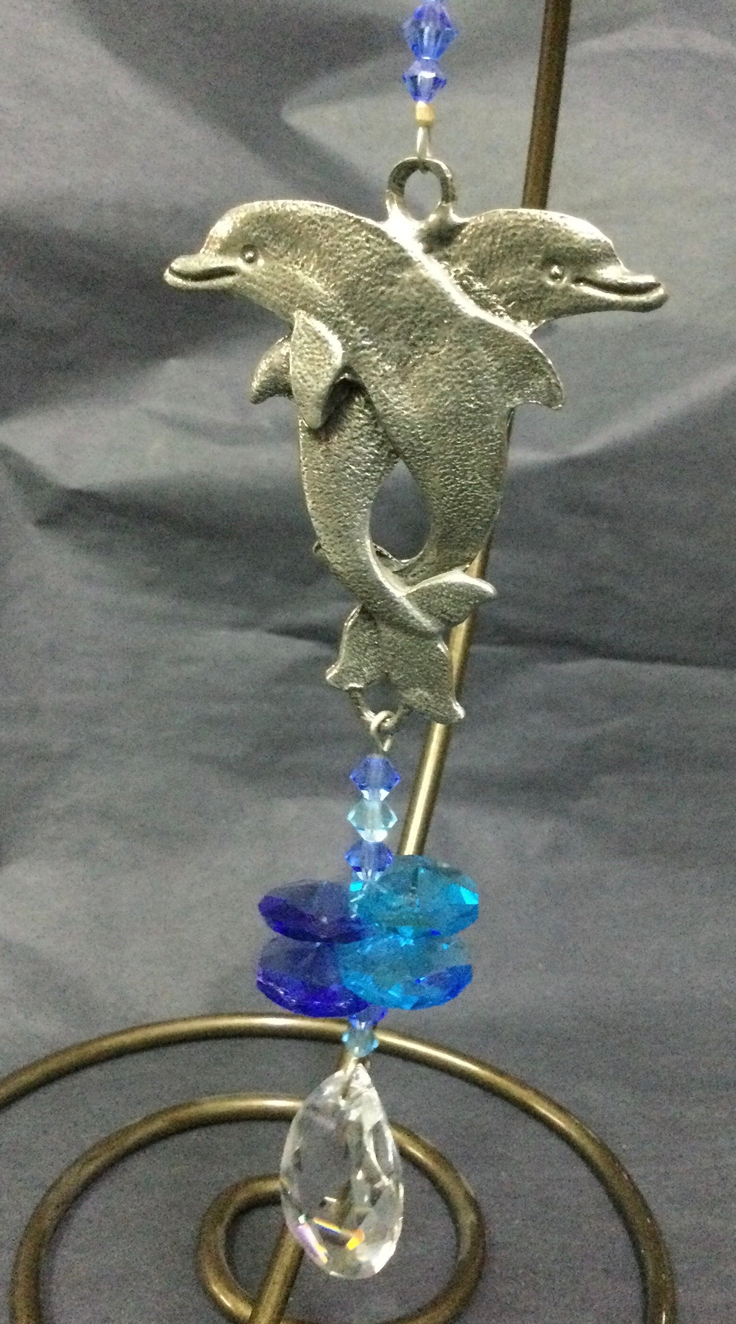 Crystal Sun Catcher-Dolphins