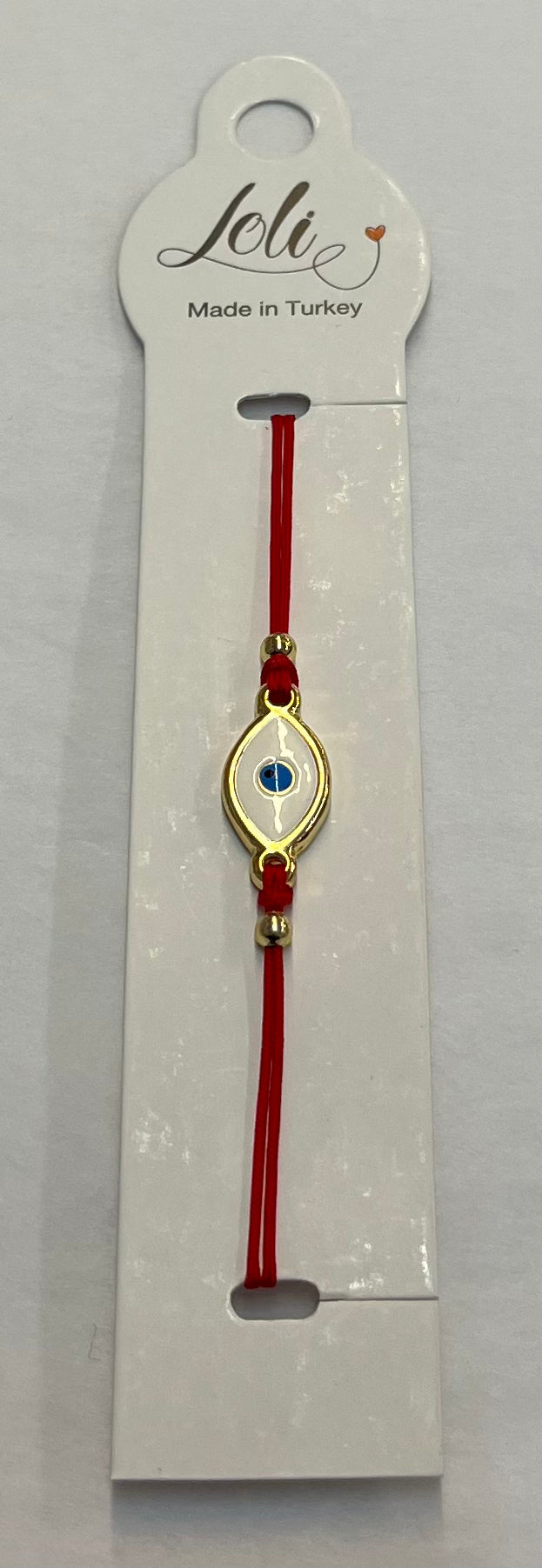 Red Gold Plated Evil Eye Bracelet