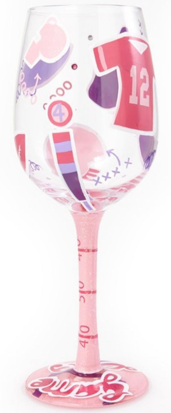 “Game Day” Lolita Wine Glass