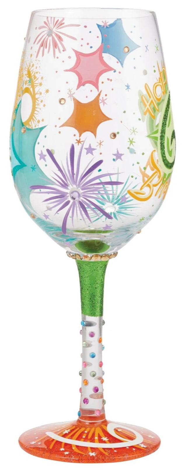 60th Birthday Lolita Wine Glass