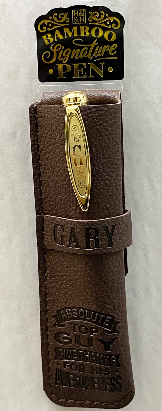 “Gary” Bamboo Name Pen