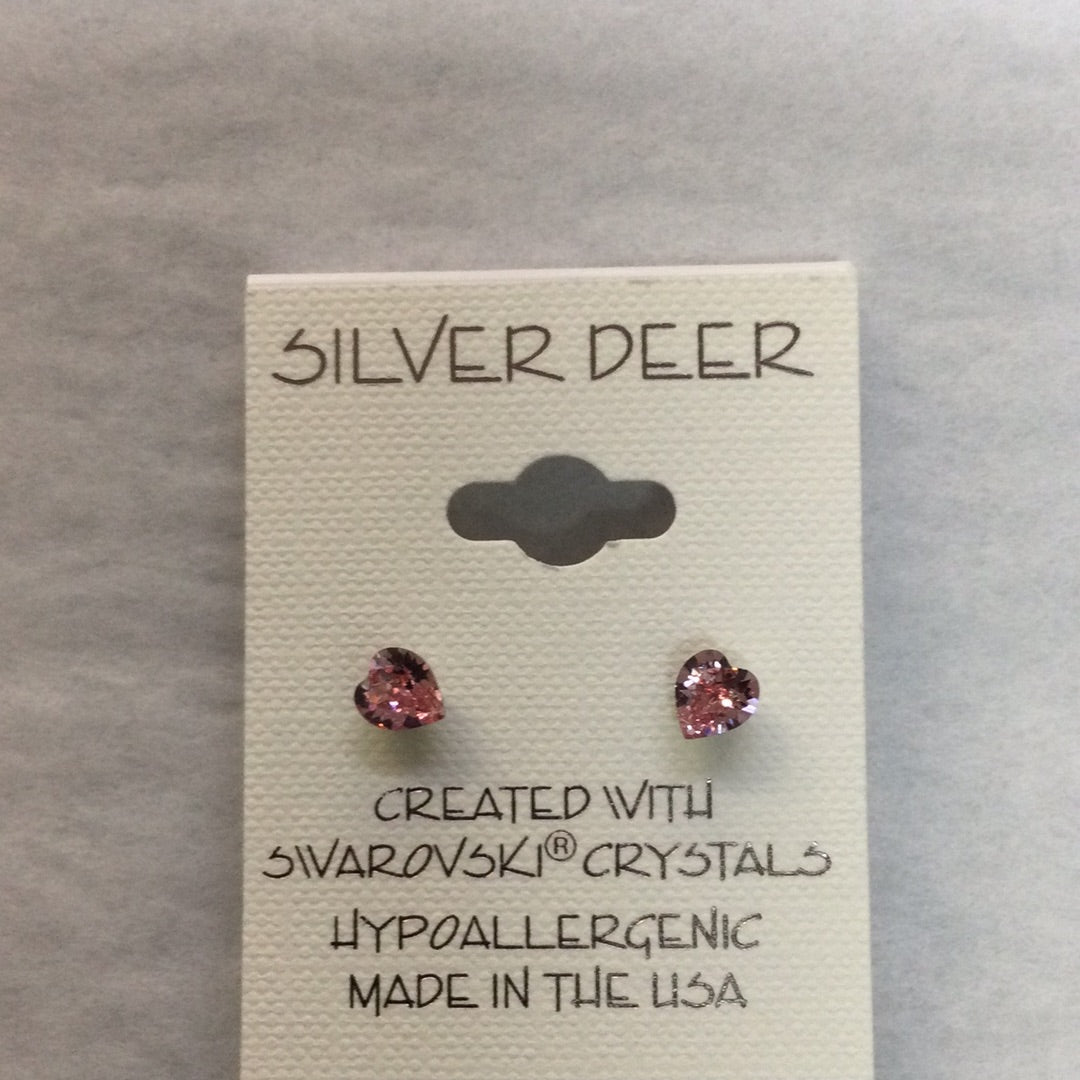 Heart Light Rose Earrings