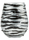 “Sophisticated Safari” Lolita Stemless Wine Glass
