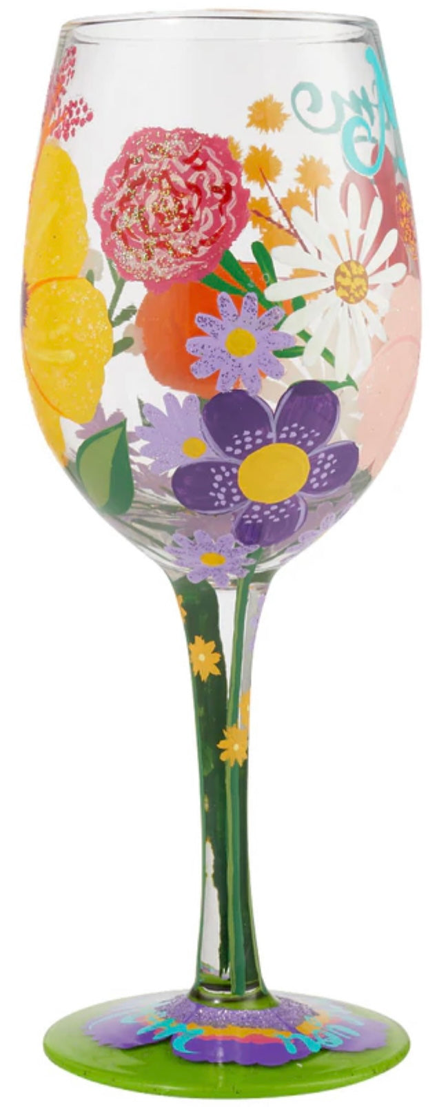 Lolita Wine Glass Bouquet in Bloom