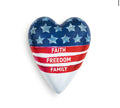Faith Freedom Family Art Heart Keeper