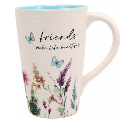 Friends Make Life Beautiful Mug