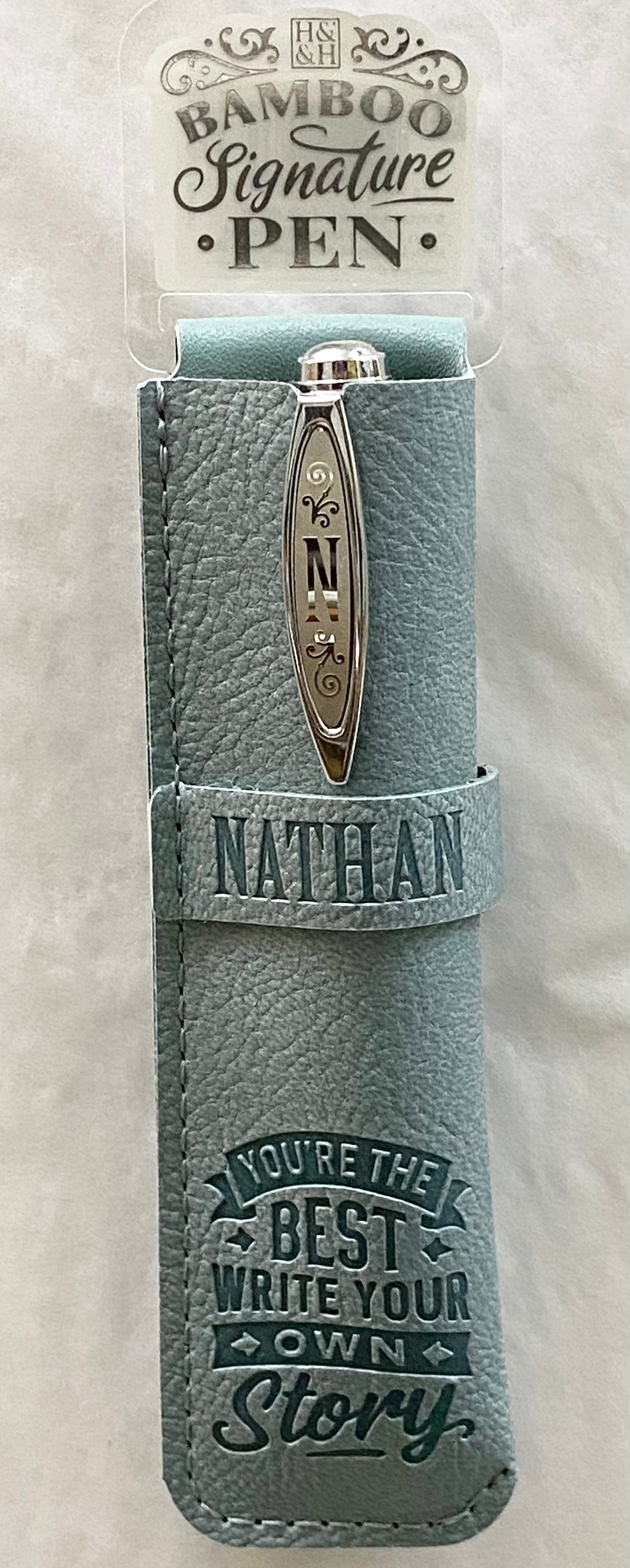 Nathan Bamboo Name Pen