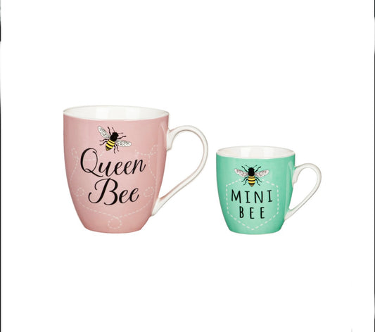 Queen Bee Mini Bee Mug Set