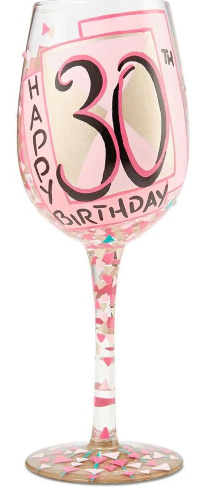 A Very Flirty Thirty Lolita Wine Glass