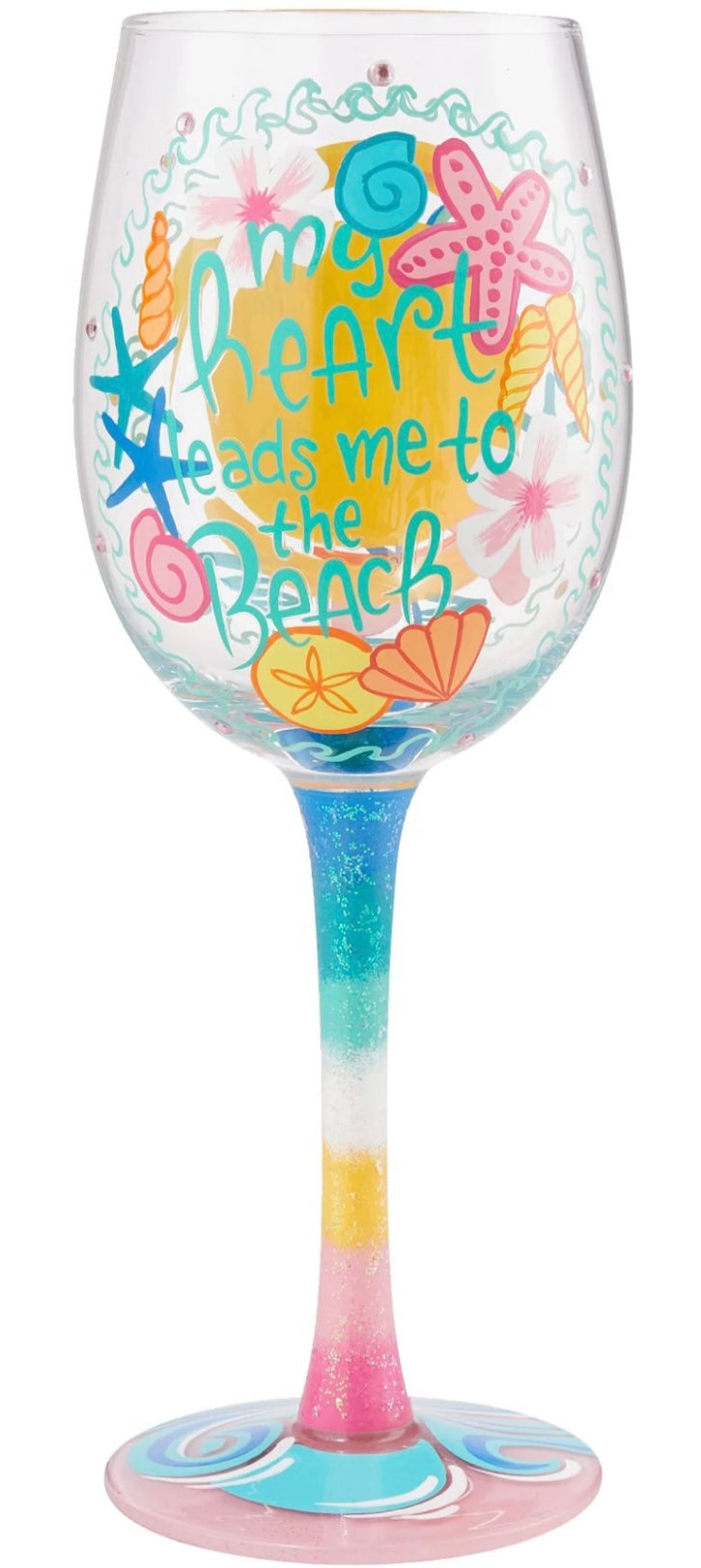 Beach Life Lolita Wine Glass