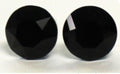 Jet Diamond Cut Earrings