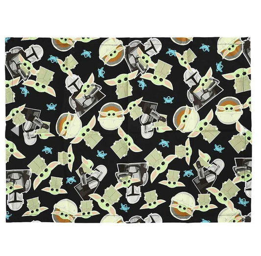 STAR WARS THE MANDALORIAN GROGU BLACK TEA TOWEL