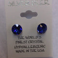 Sapphire Diamond Cut Earrings
