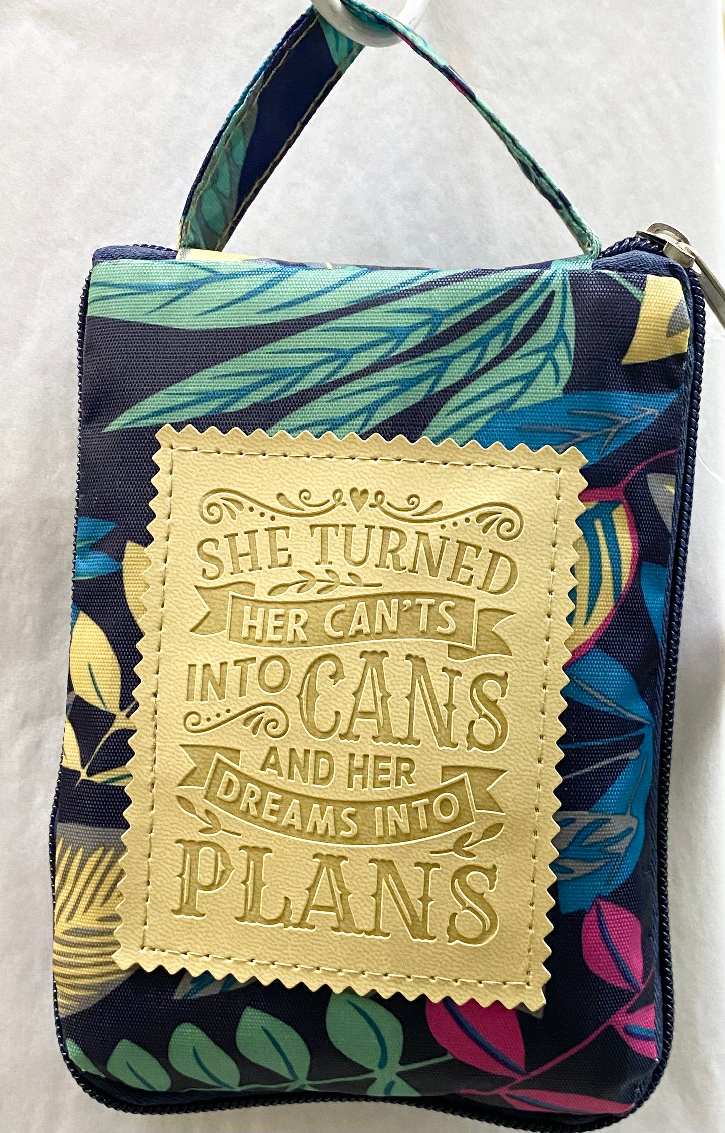 Reusable Tote Bag “She turned her cant's into cans and her dreams into plans”