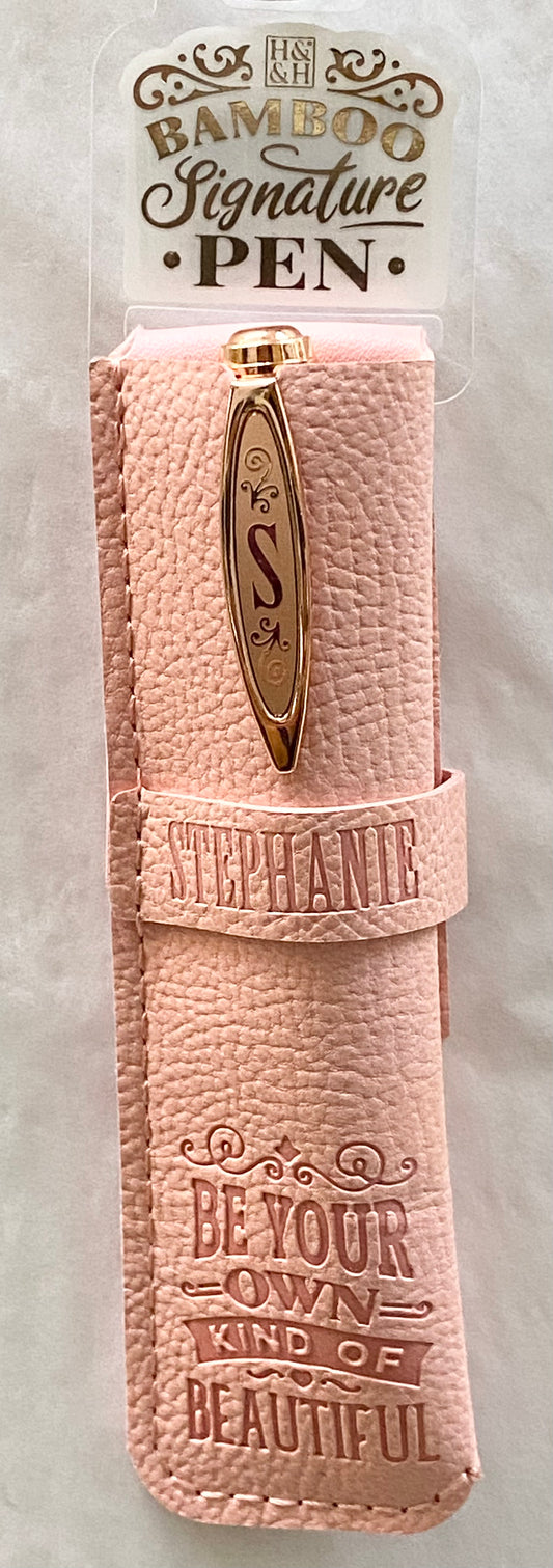 “Stephanie” Bamboo Name Pen