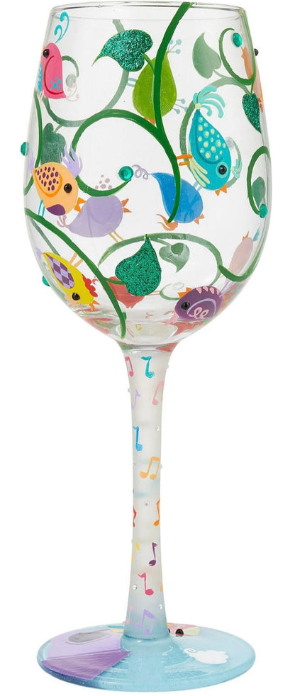 “SONG BIRDS” Lolita Wine Glass