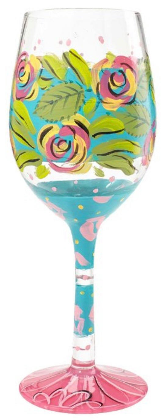 “Wishful Blooming” Lolita Wine Glass