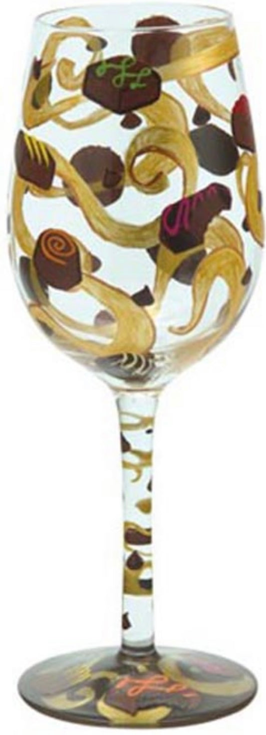 “Chocoholic” Lolita Wine Glass