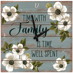 Time With Family Wall Clock