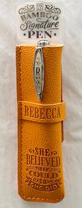 Rebecca Bamboo Name Pen
