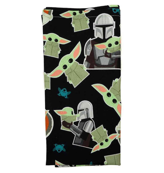 STAR WARS THE MANDALORIAN GROGU BLACK TEA TOWEL