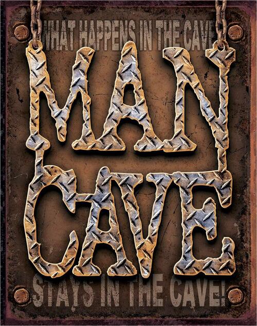Man Cave Tin Sign
