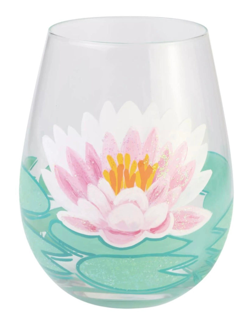 Lotus Lolita Stemless Wine Glass