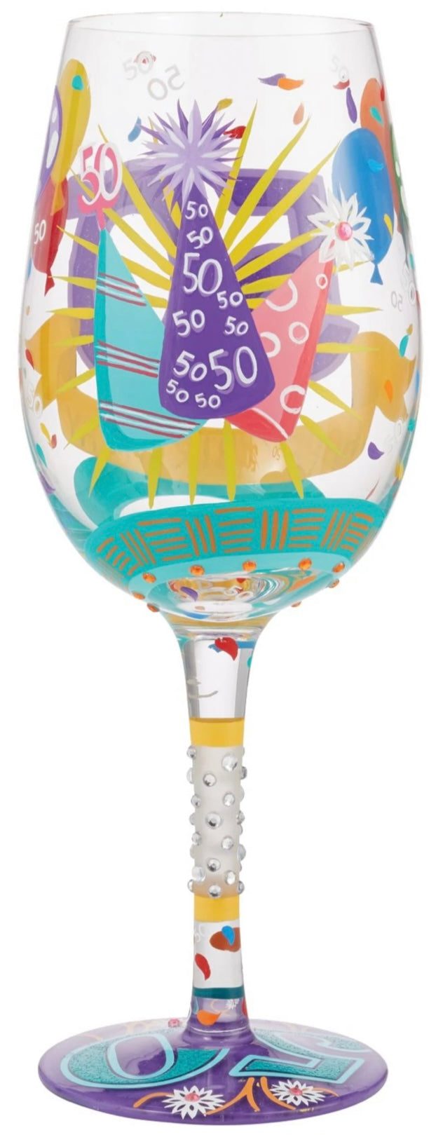 Happy 50th Birthday Lolita Wine Glass