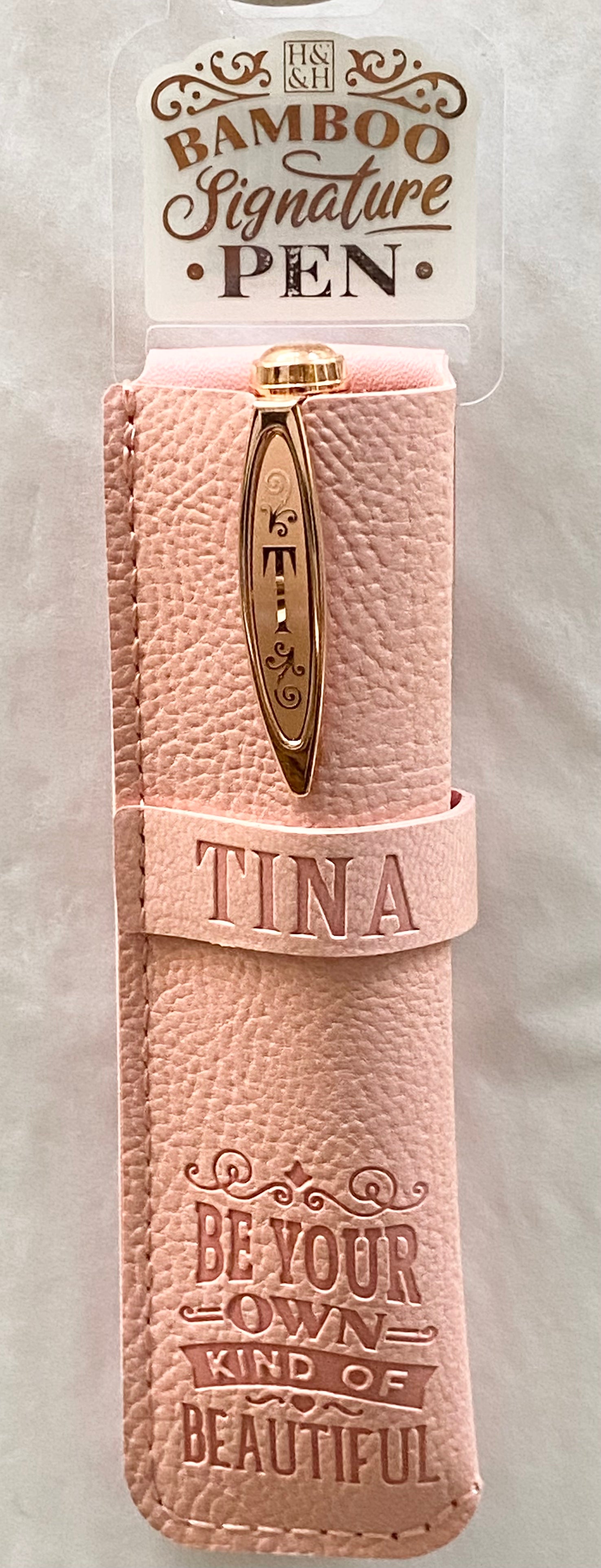 Tina Bamboo Name Pen