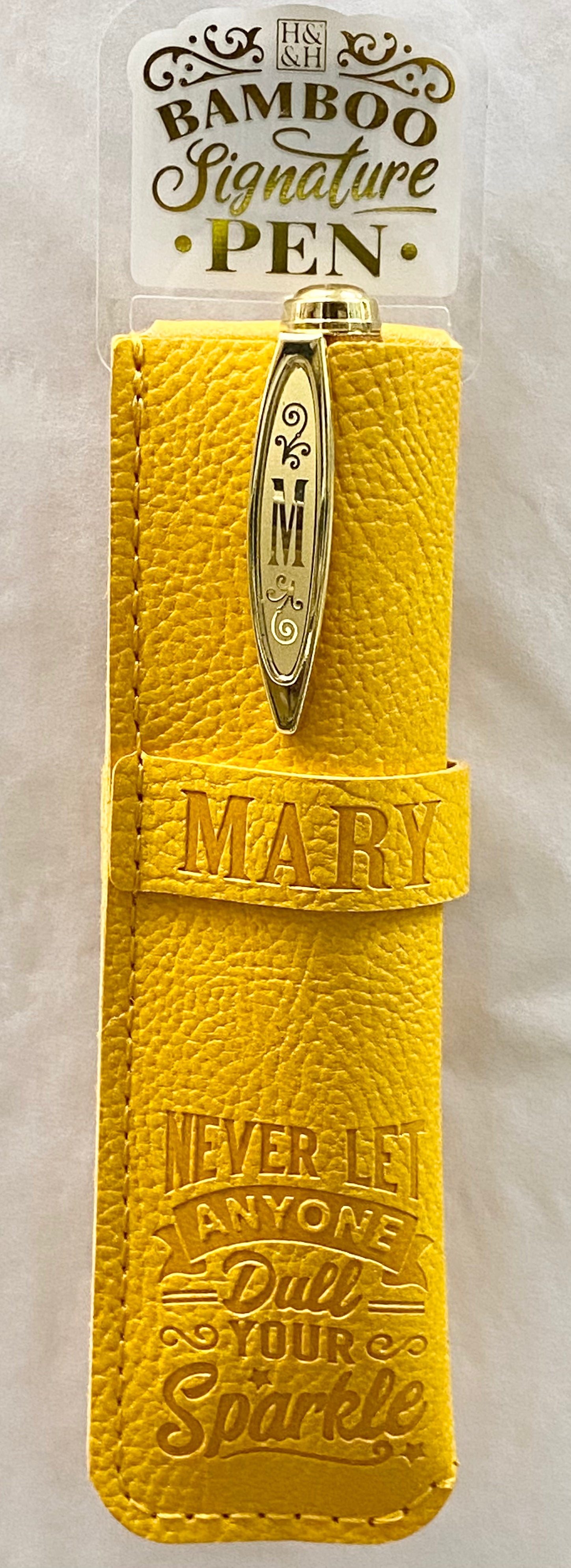 Mary Bamboo Name Pen