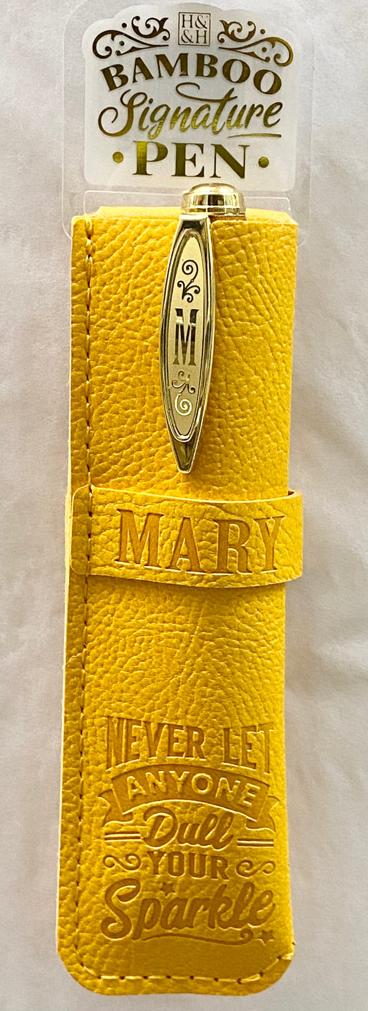 “Mary” Bamboo Name Pen