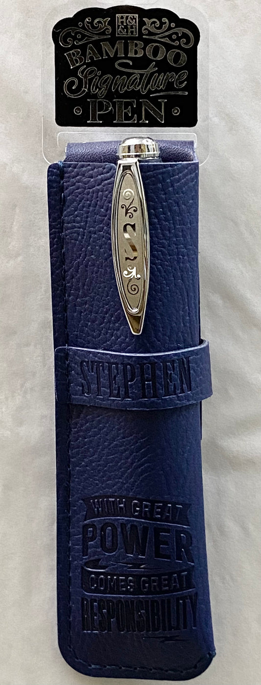 “Stephen” Bamboo Name Pen