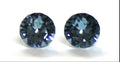 March Aqua Diamond Cut Earrings