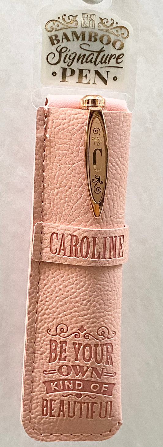 “Caroline” Bamboo Name Pen