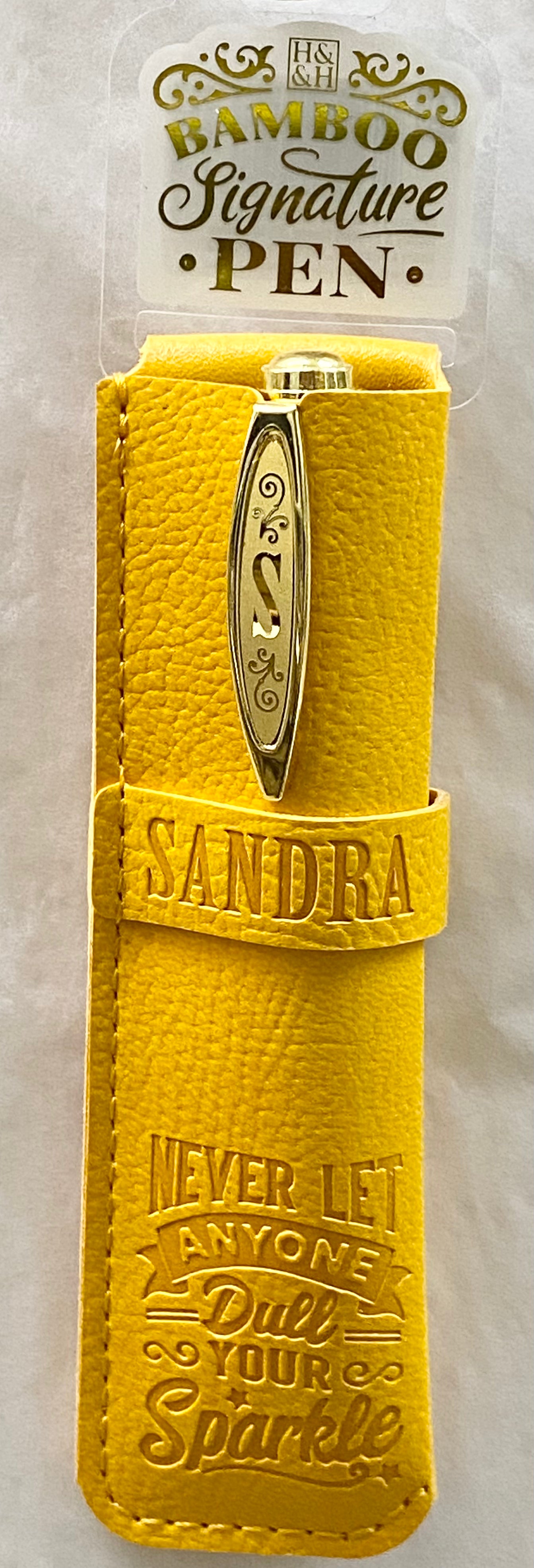 Sandra Bamboo Name Pen