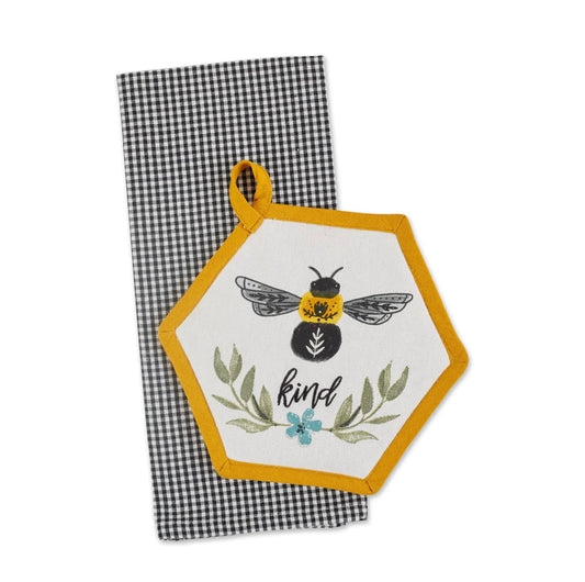 Sweet Bee Potholder Gift Set