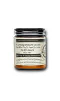 In Loving Memory of the one who left paw… Oakmoss & Amber Candle